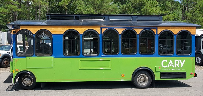 Downtown Cary Trolleys Sent Back – Will Not Be Running This Fall