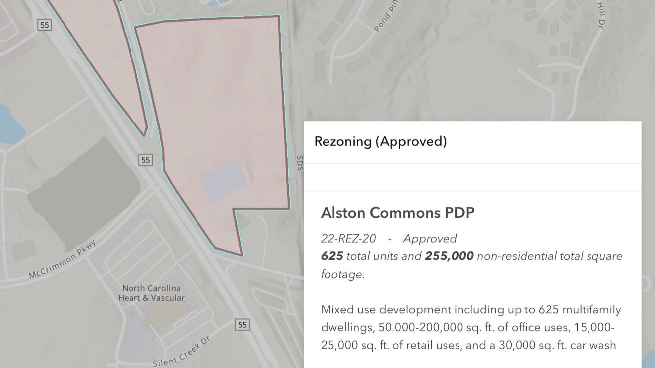 Alston Commons rezoning map