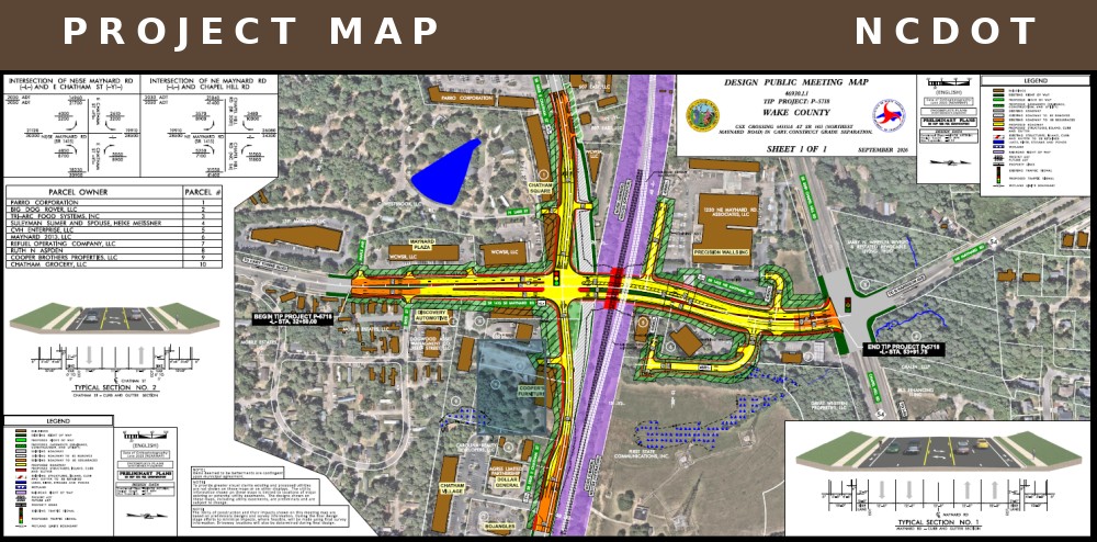 NCDOT project map